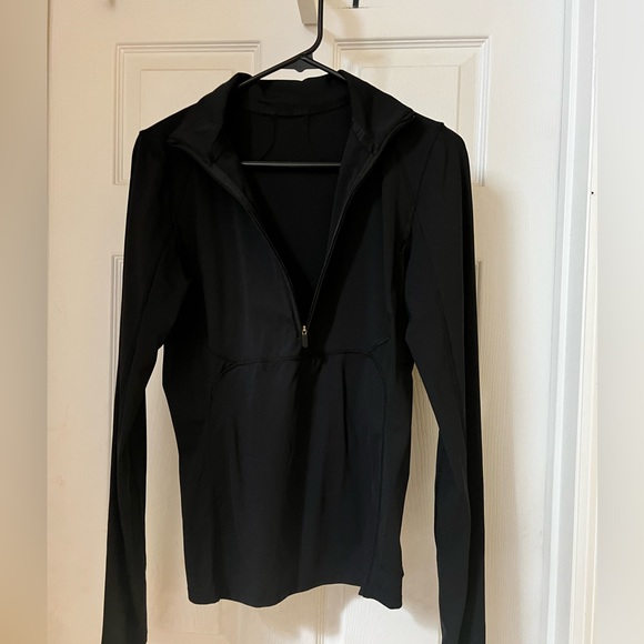 half zip lululemon black thumb holes - Picture 1 of 3